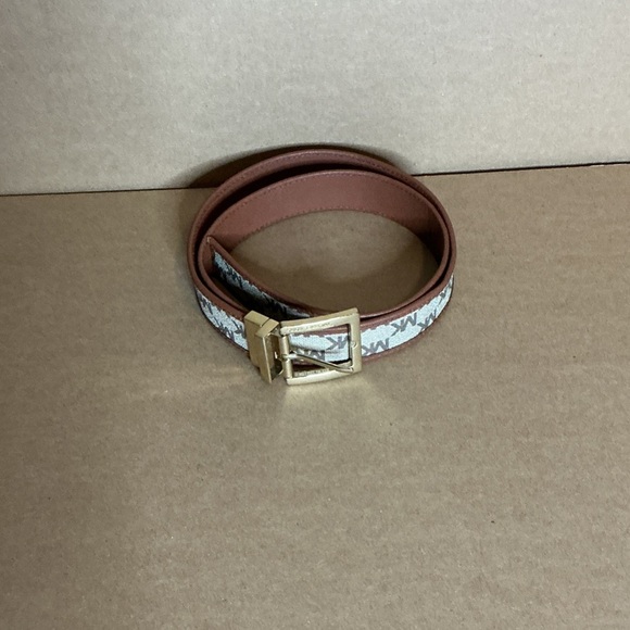 Michael Kors Tan and Gold Men's Belt double face size 39 - Picture 2 of 7
